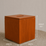 Puff in Apricot (Square) 4